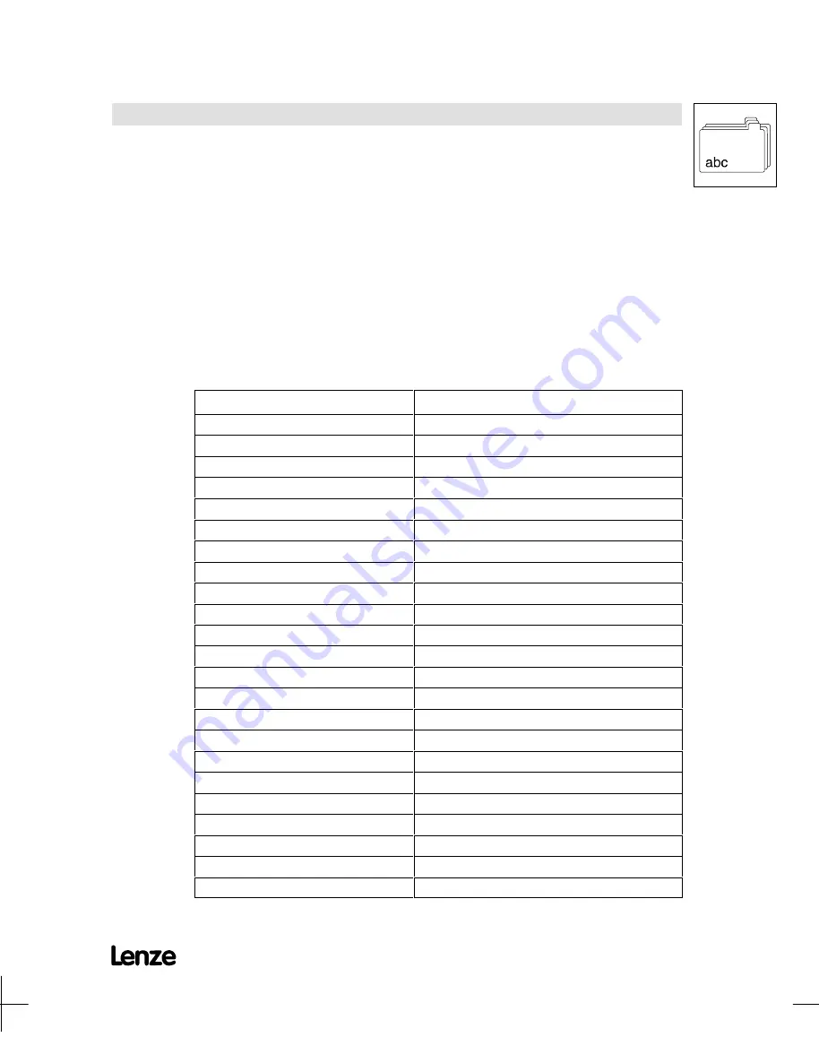 Lenze EVF8201-E Operating Instructions Manual Download Page 65