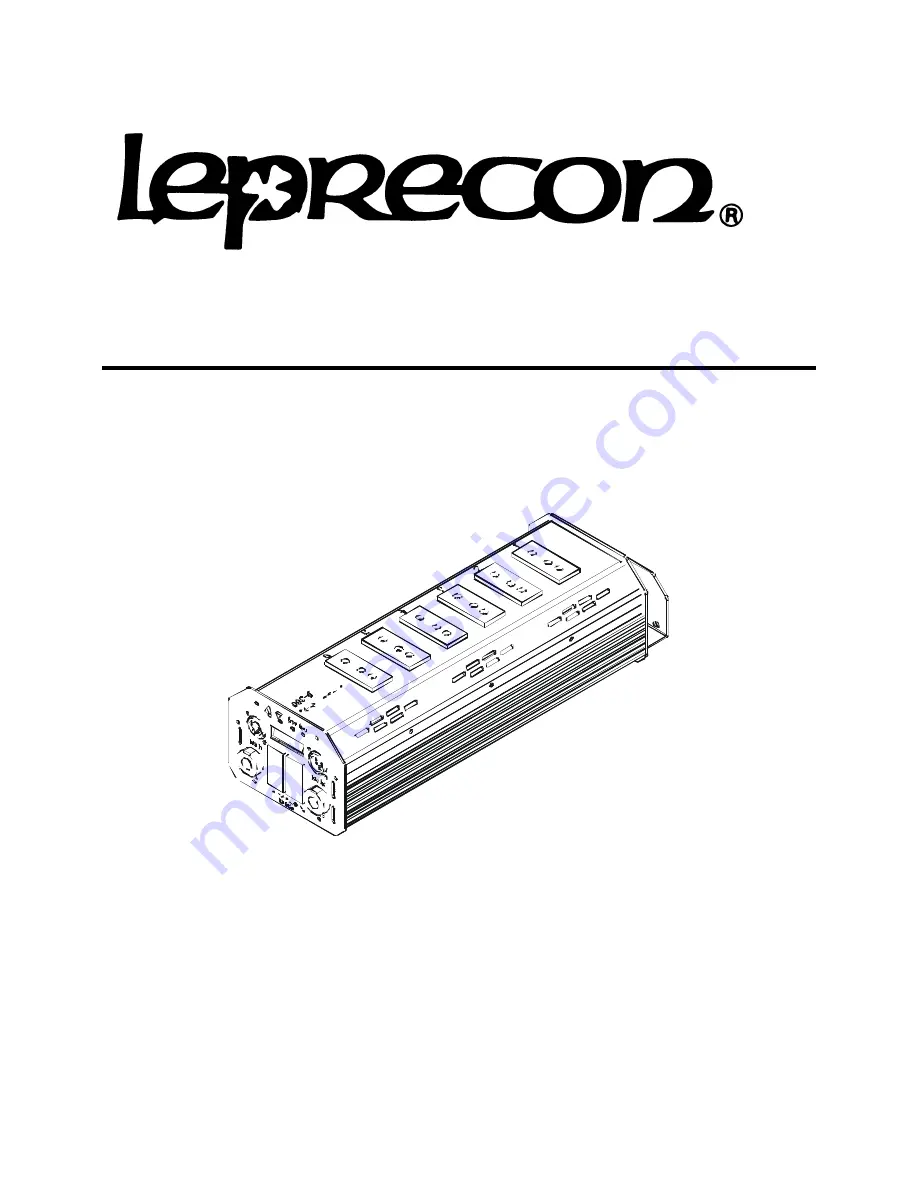 Leprecon ULD-360 User Manual Download Page 1