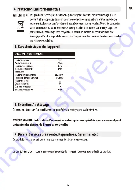 Leroy Merlin 2129E Instruction Manual Download Page 5