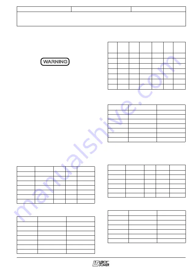 Leroy-Somer LSA 43.2 Installation And Maintenance Manual Download Page 17