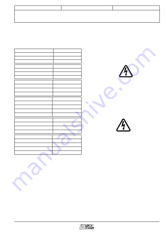 Leroy-Somer LSA 43.2 Installation And Maintenance Manual Download Page 19