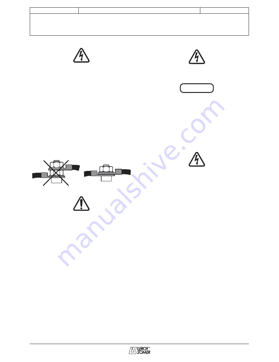 Leroy-Somer LSA R 49.1 Installation And Maintenance Manual Download Page 10