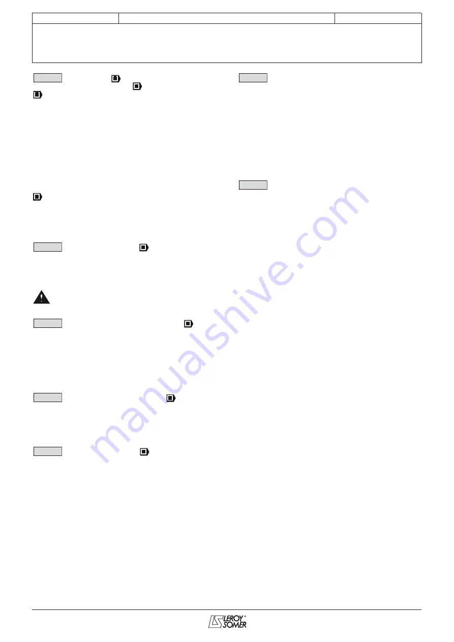 Leroy-Somer POWERDRIVE MD Commissioning Manual Download Page 27