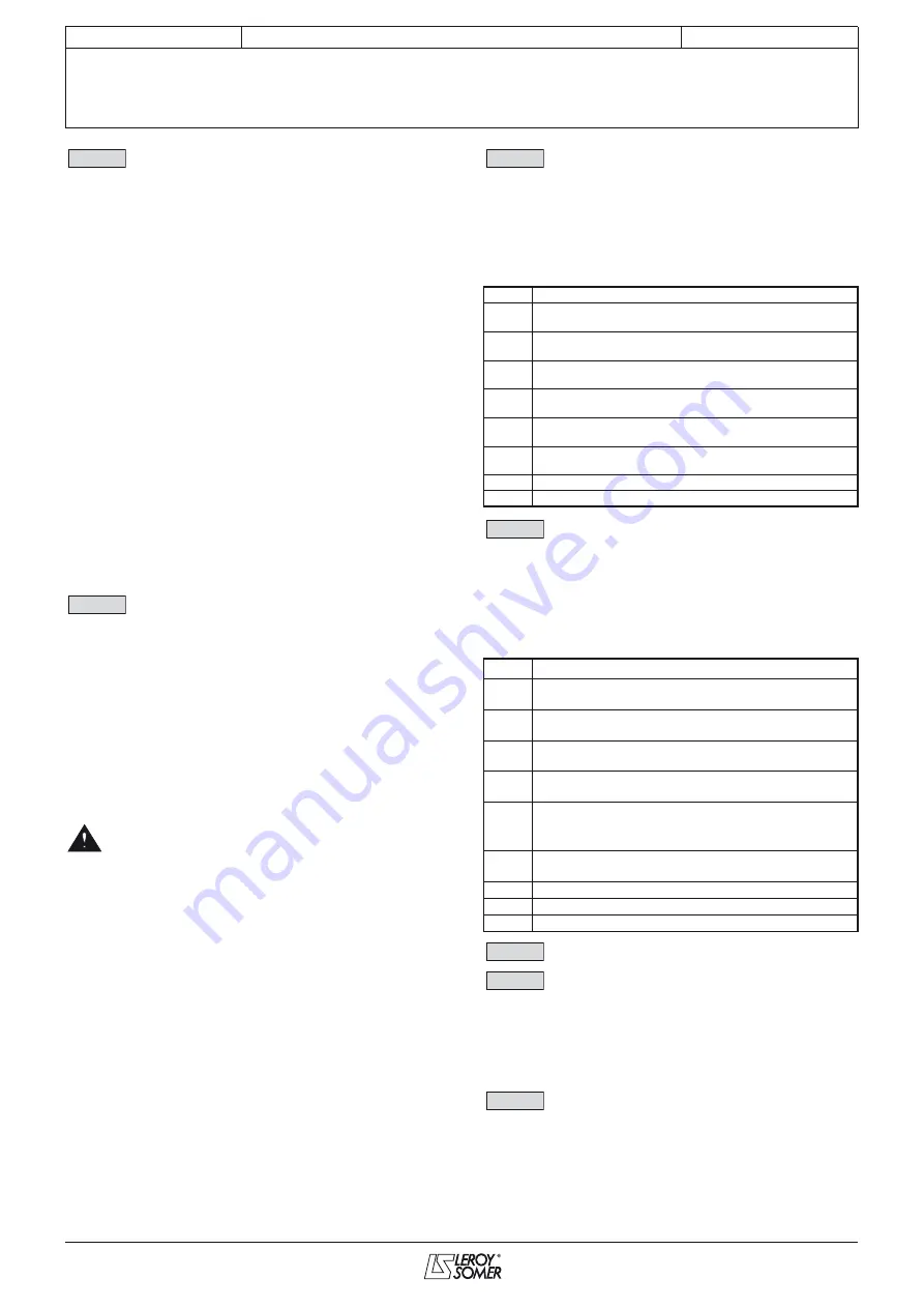 Leroy-Somer POWERDRIVE MD Commissioning Manual Download Page 28