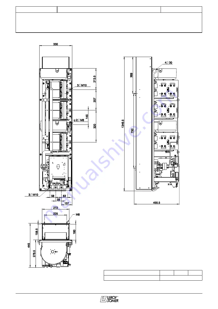 Leroy-Somer POWERDRIVE MD2CS Installation And Maintenance Manual Download Page 14