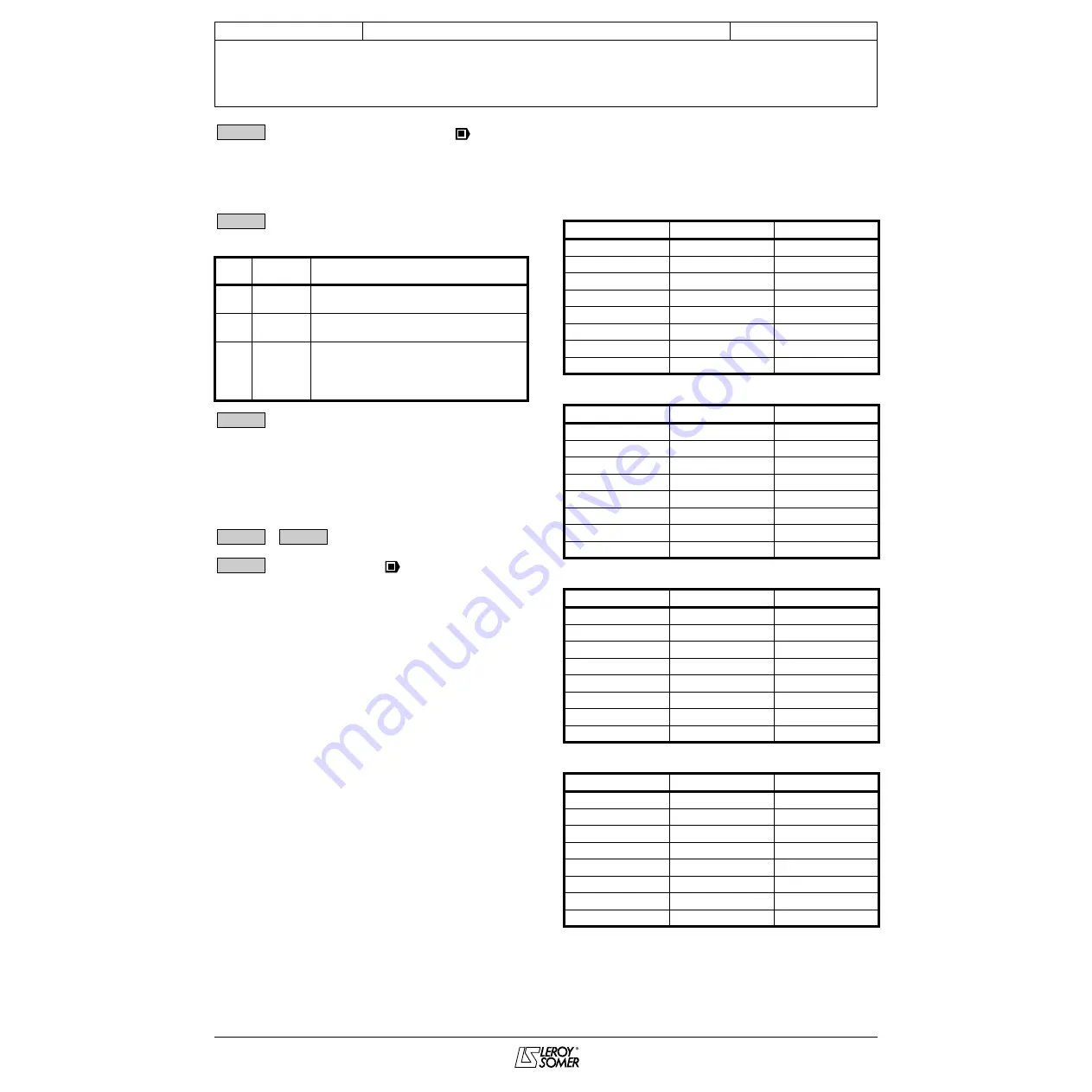 Leroy-Somer PROXIDRIVE Advanced User'S Manual Download Page 46