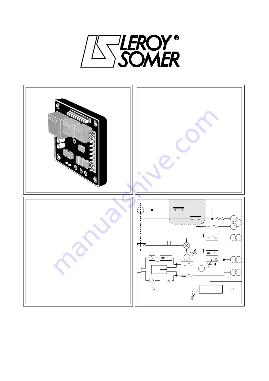 Leroy-Somer R 725A Скачать руководство пользователя страница 1