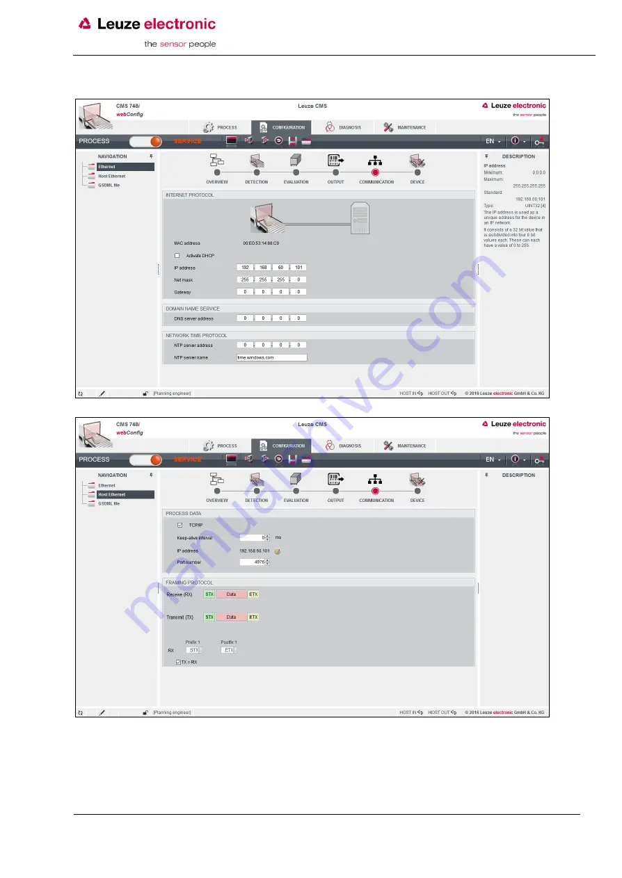 Leuze electronic 50143561 Original Operating Instructions Download Page 47