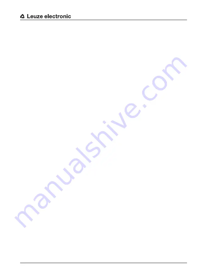 Leuze electronic MA 258i Operating Instructions Manual Download Page 5