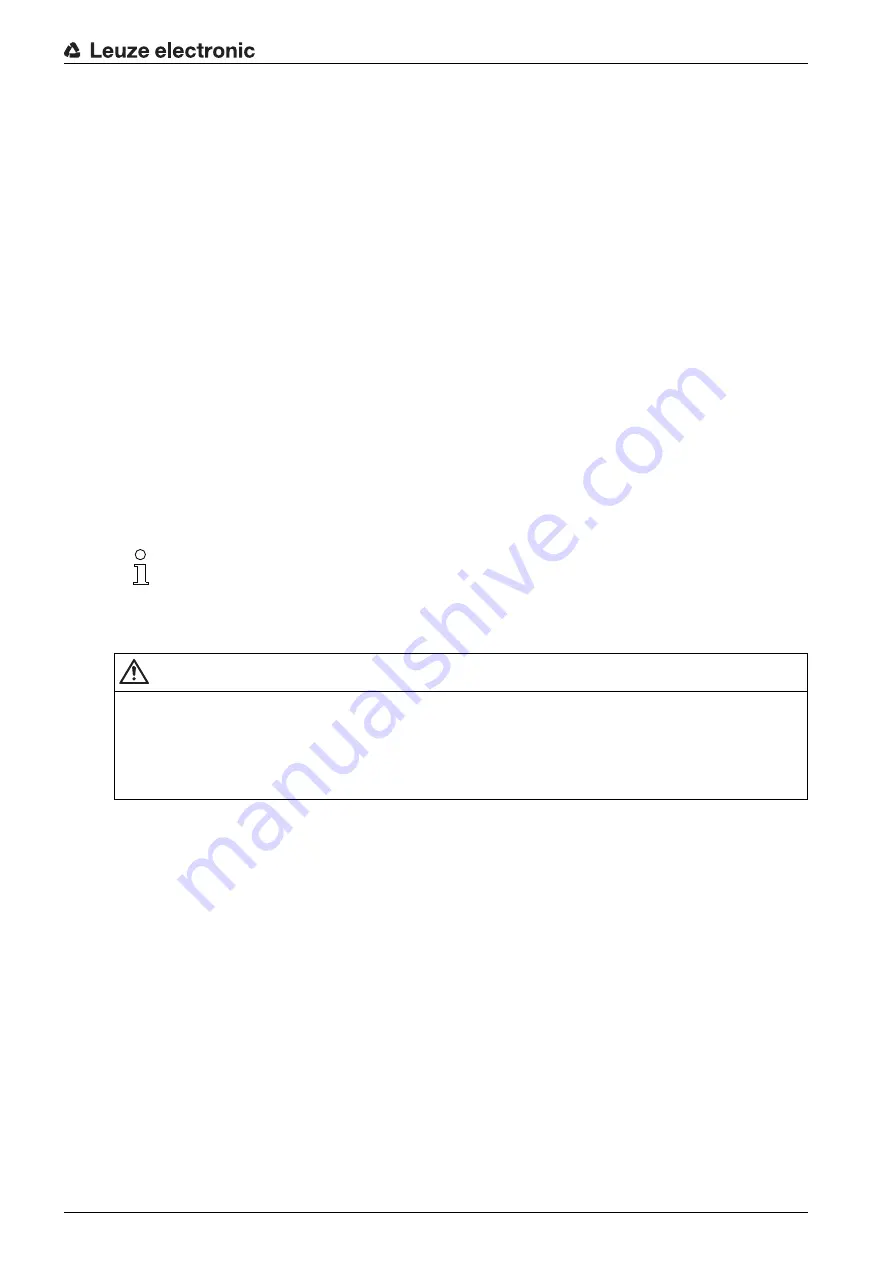 Leuze electronic MLC 520 Original Operating Instructions Download Page 7