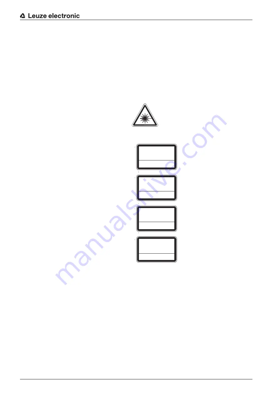 Leuze electronic MLD 300 Original Operating Instructions Download Page 8