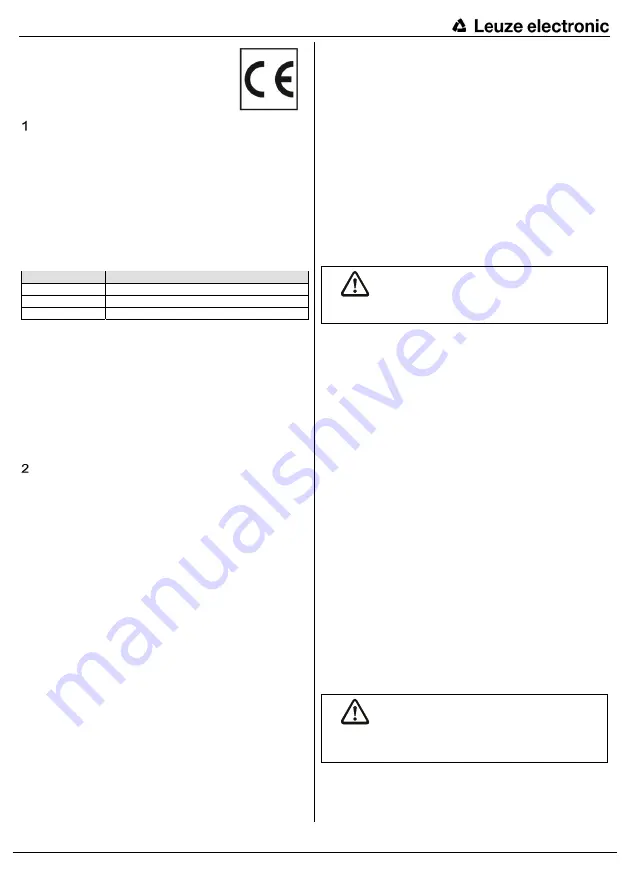 Leuze electronic MSI 400 Series Original Operating Instructions Download Page 19