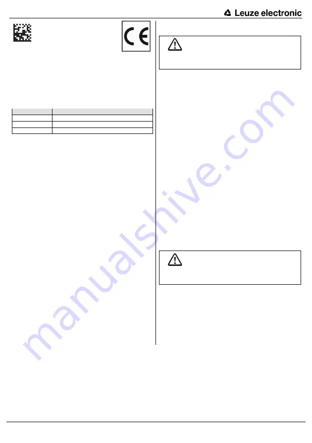 Leuze electronic MSI 400 Original Operating Instructions Download Page 1