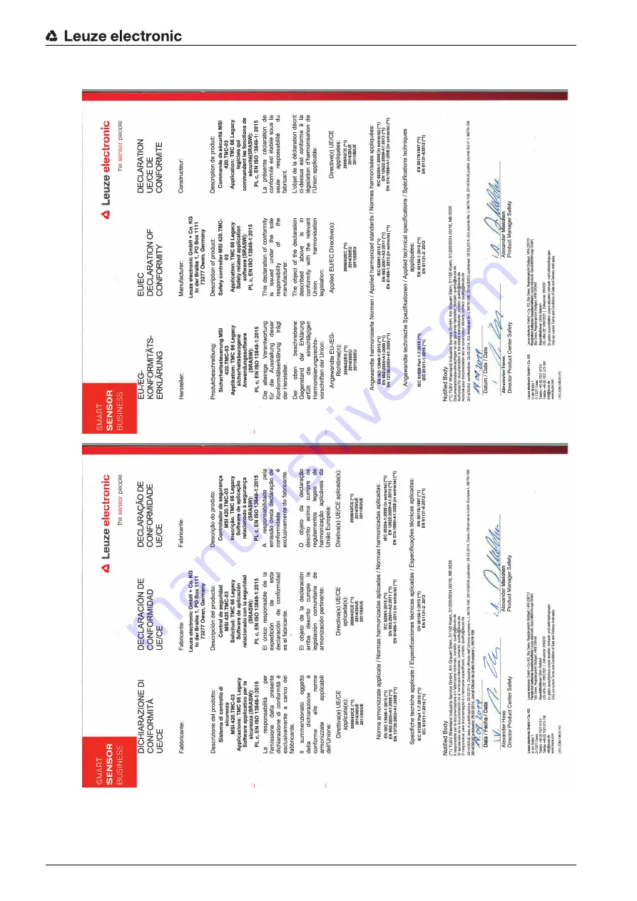 Leuze electronic MSI 420.TMC-03 Скачать руководство пользователя страница 19