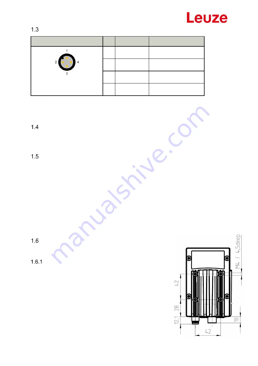 Leuze 50132136 User Manual Download Page 8