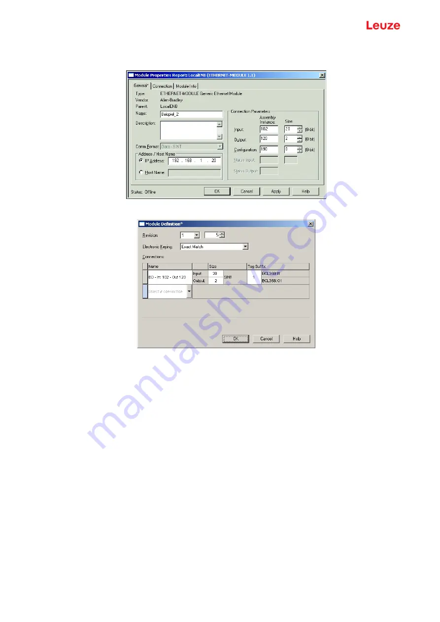 Leuze BCL 358 Original Operating Instructions Download Page 102