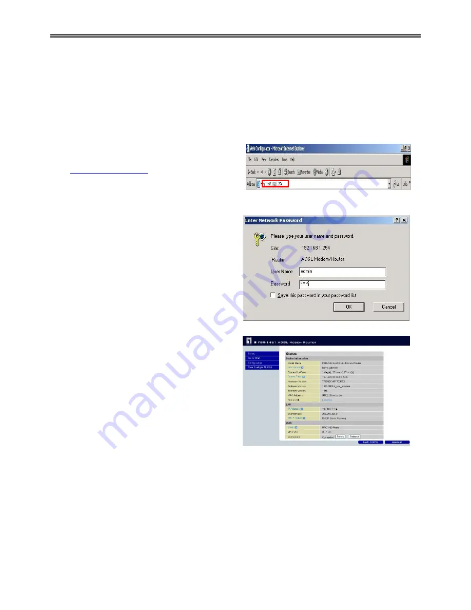 LevelOne ADSL2 FBR-1461 Quick Installation Manual Download Page 43