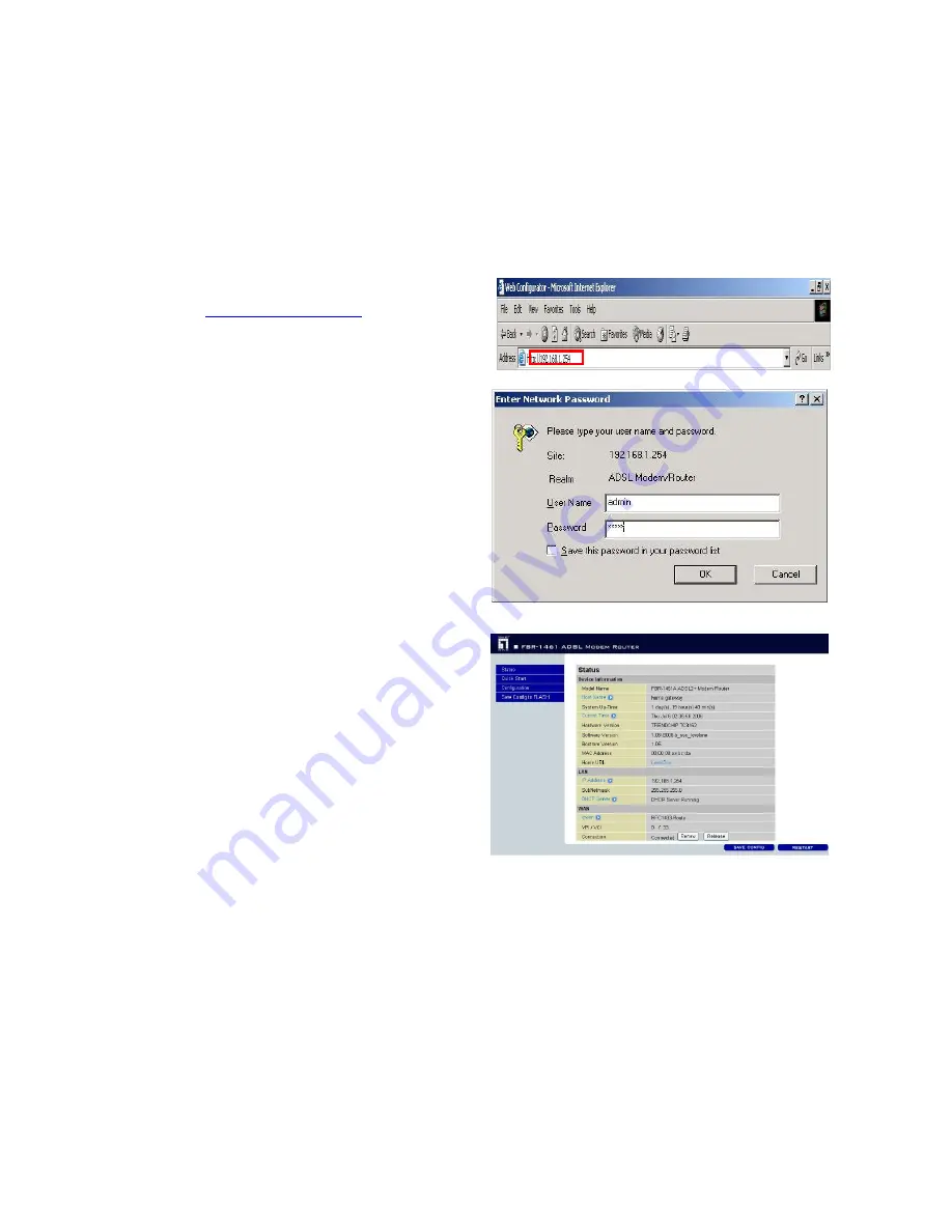 LevelOne ADSL2 FBR-1461 Quick Installation Manual Download Page 68