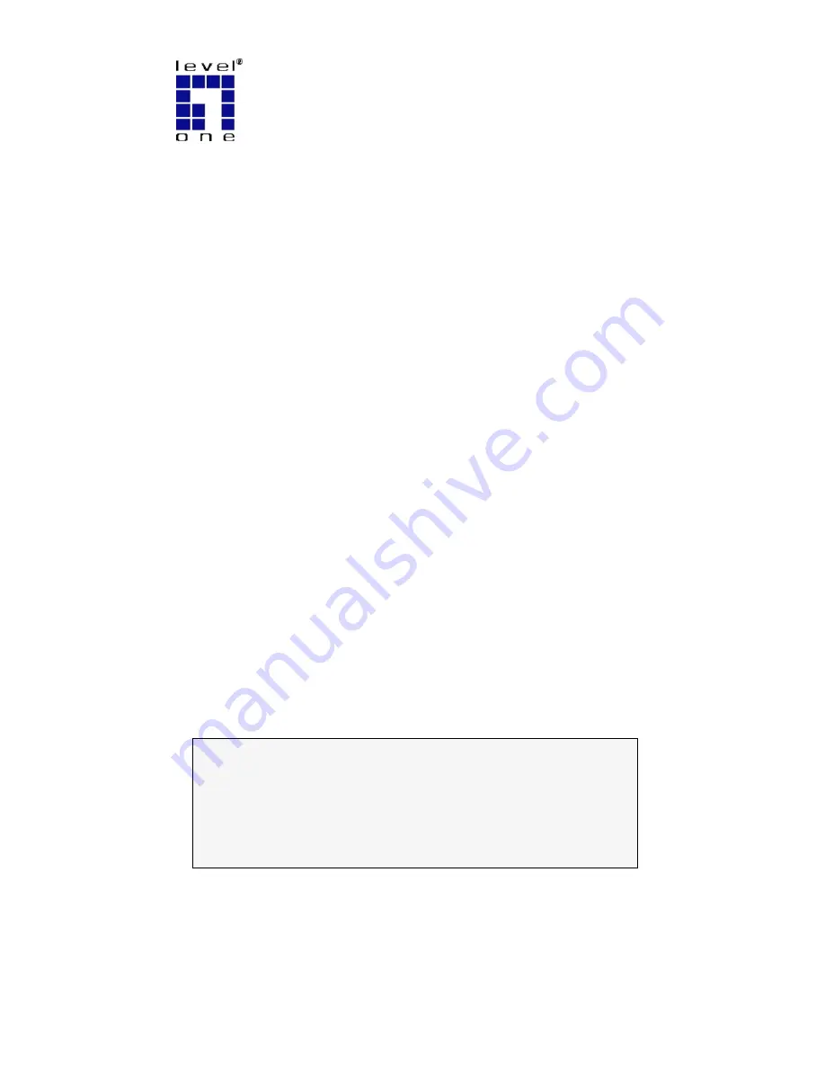 LevelOne EPS-3001TU User Manual Download Page 1