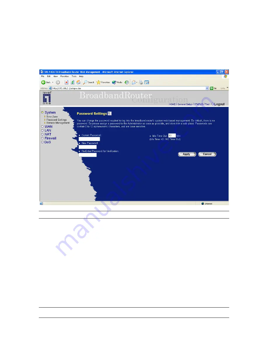 LevelOne FBR-1406TX User Manual Download Page 28