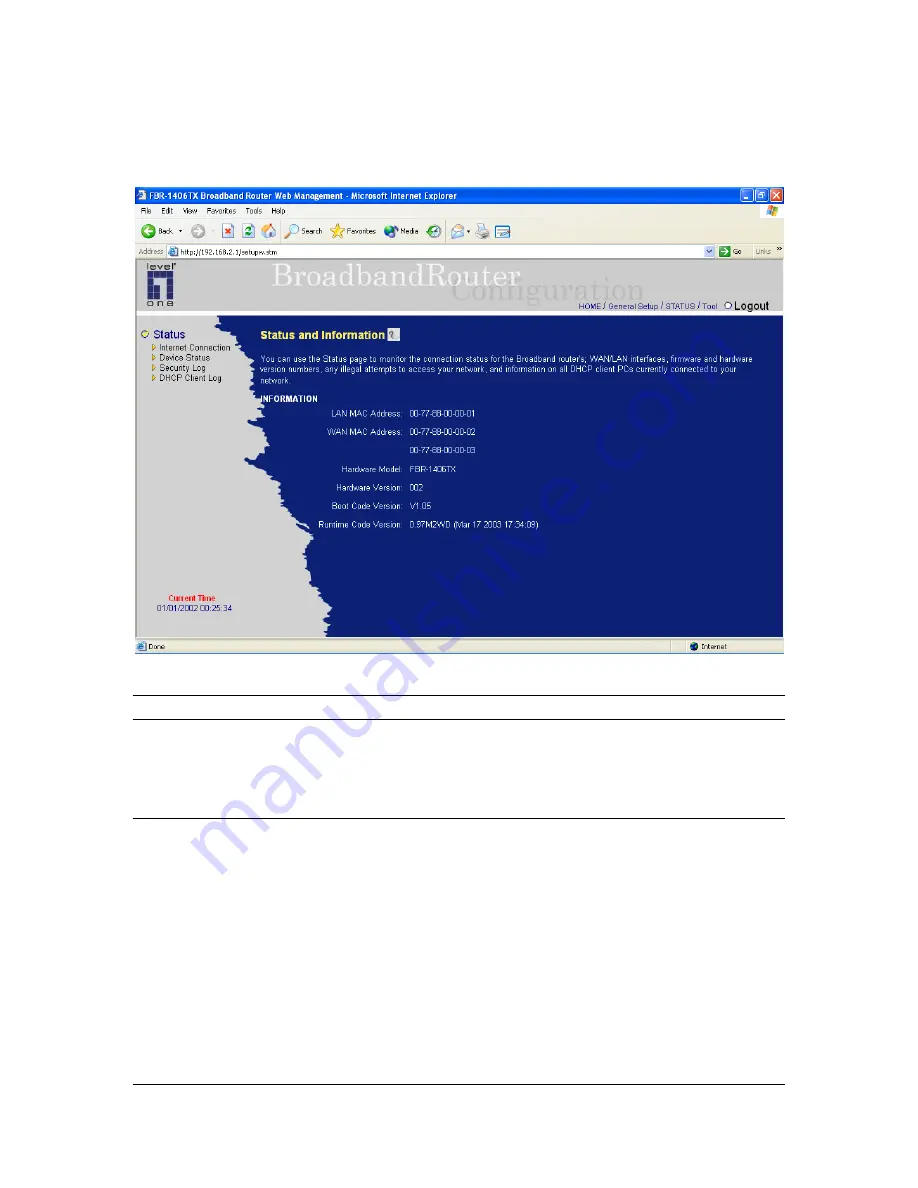 LevelOne FBR-1406TX User Manual Download Page 67