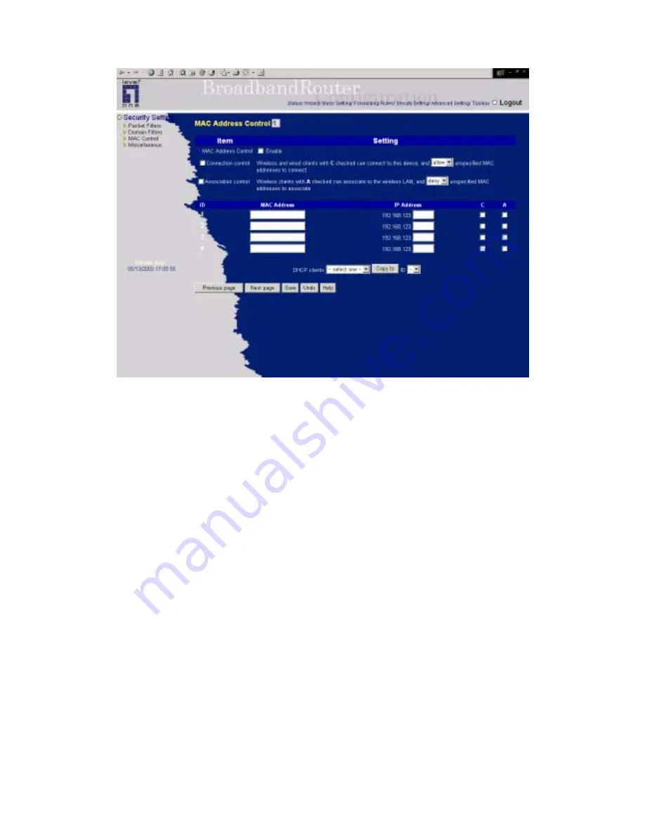 LevelOne FBR-1407 User Manual Download Page 45