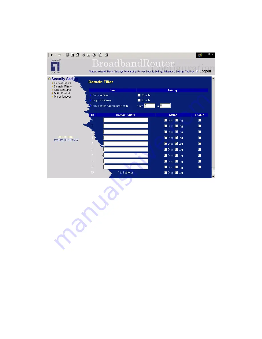 LevelOne FBR-1412TX User Manual Download Page 39