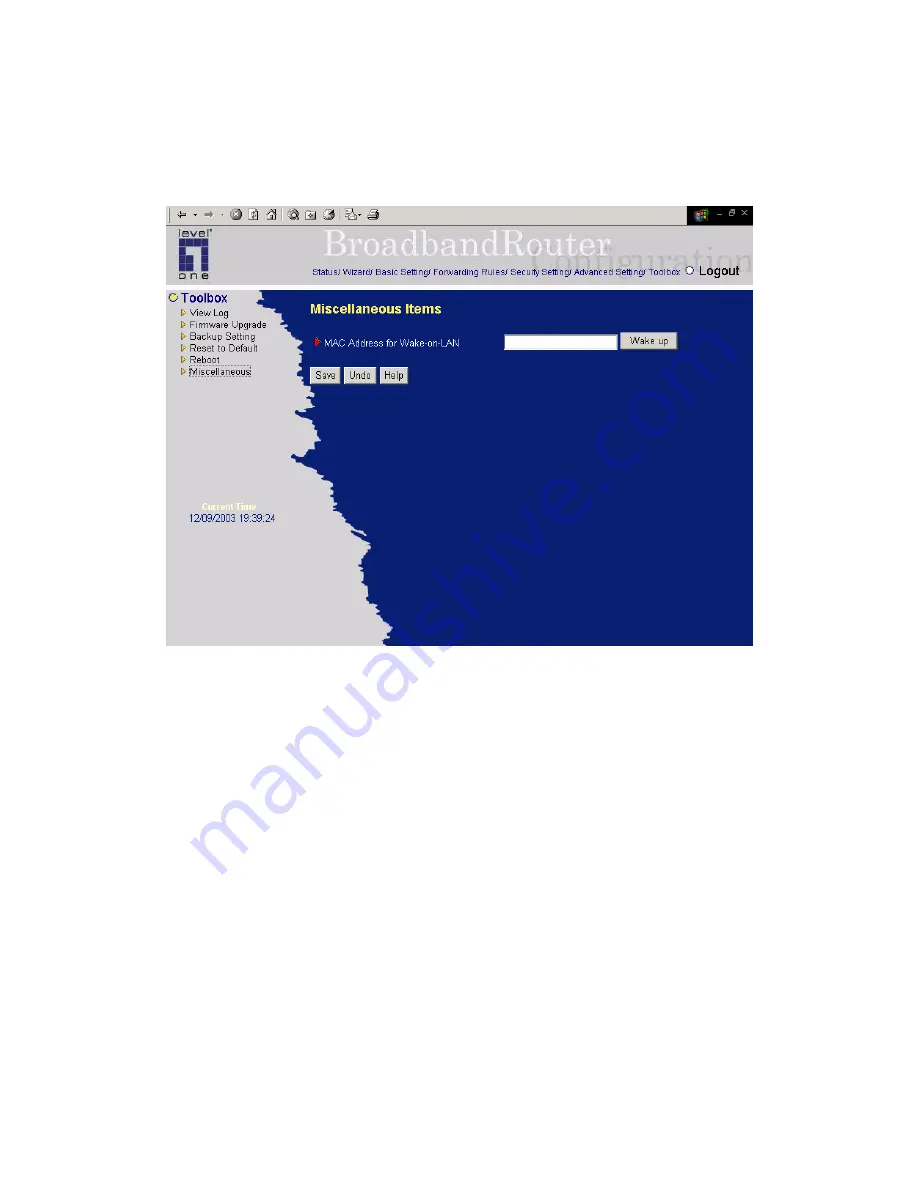 LevelOne FBR-1412TX User Manual Download Page 62