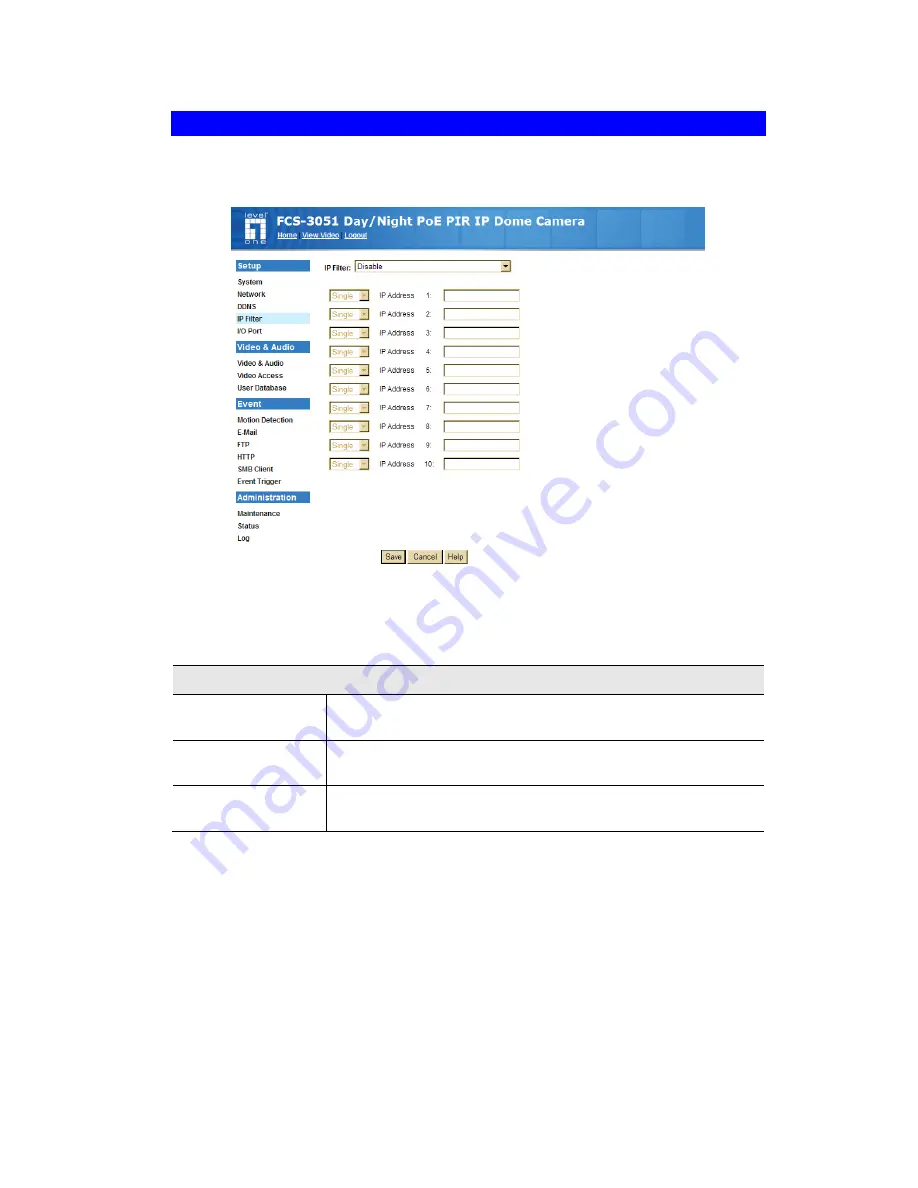 LevelOne FCS-3031 User Manual Download Page 44