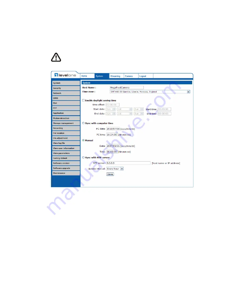 LevelOne FCS-3071 User Manual Download Page 20