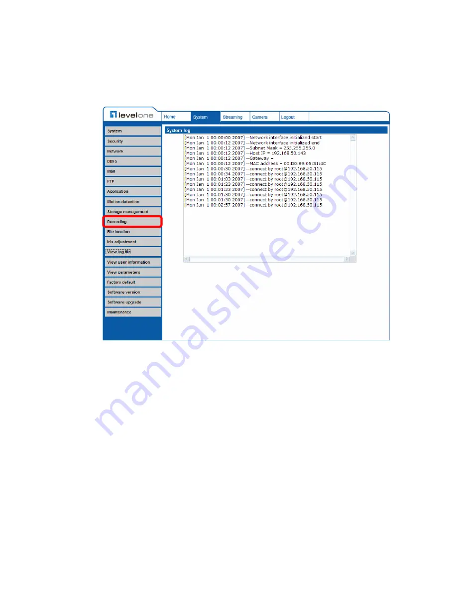 LevelOne FCS-3071 User Manual Download Page 41