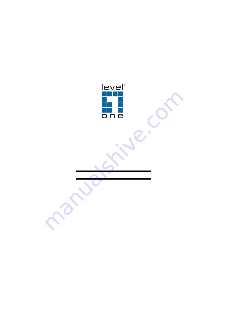 LevelOne FEP-1611 Quick Installation Manual Download Page 1