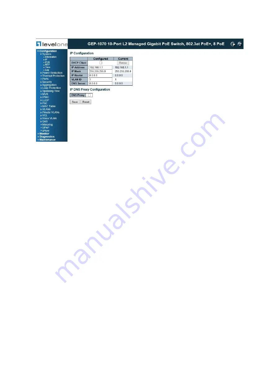 LevelOne GEP-1070 User Manual Download Page 36