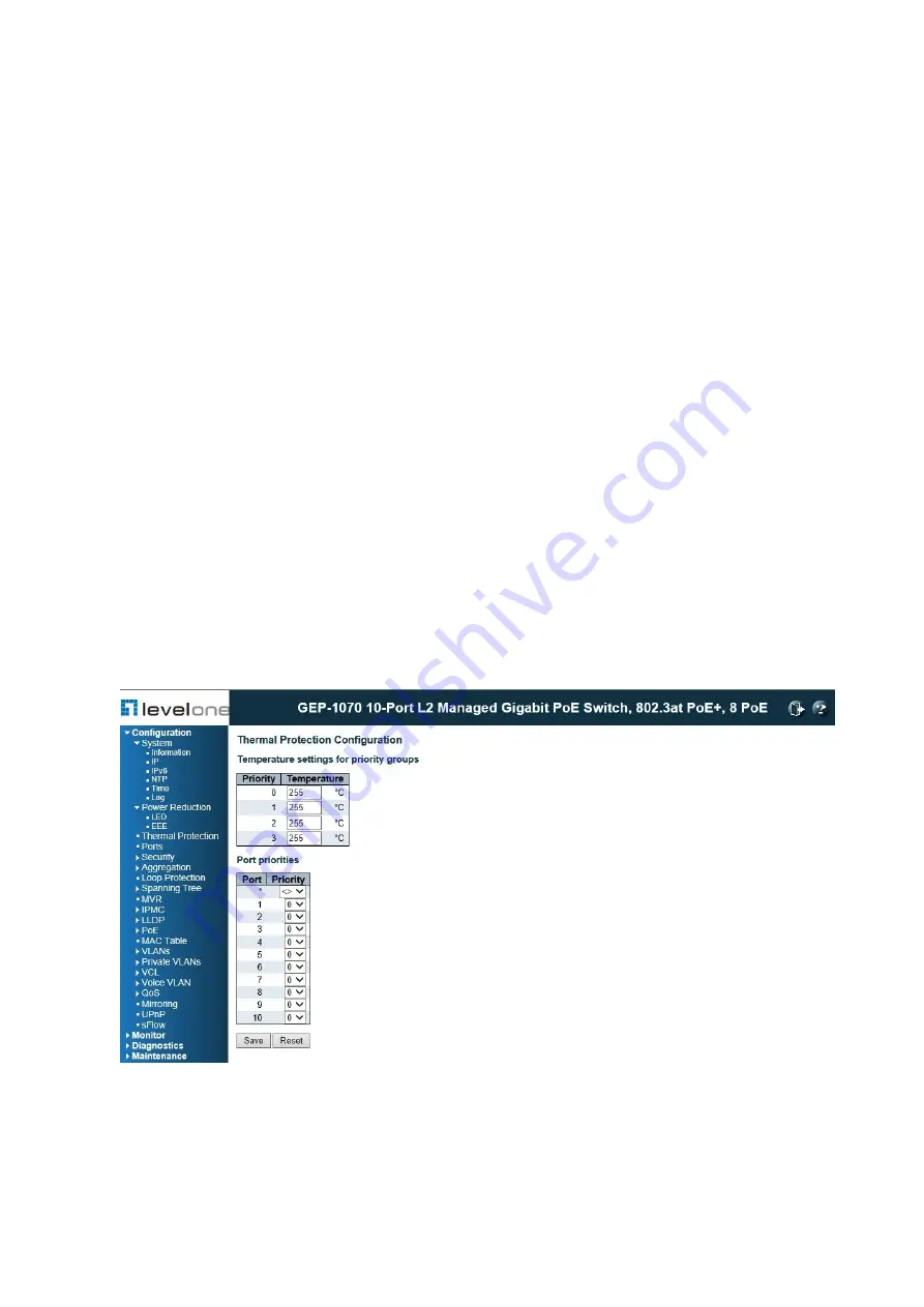 LevelOne GEP-1070 User Manual Download Page 45