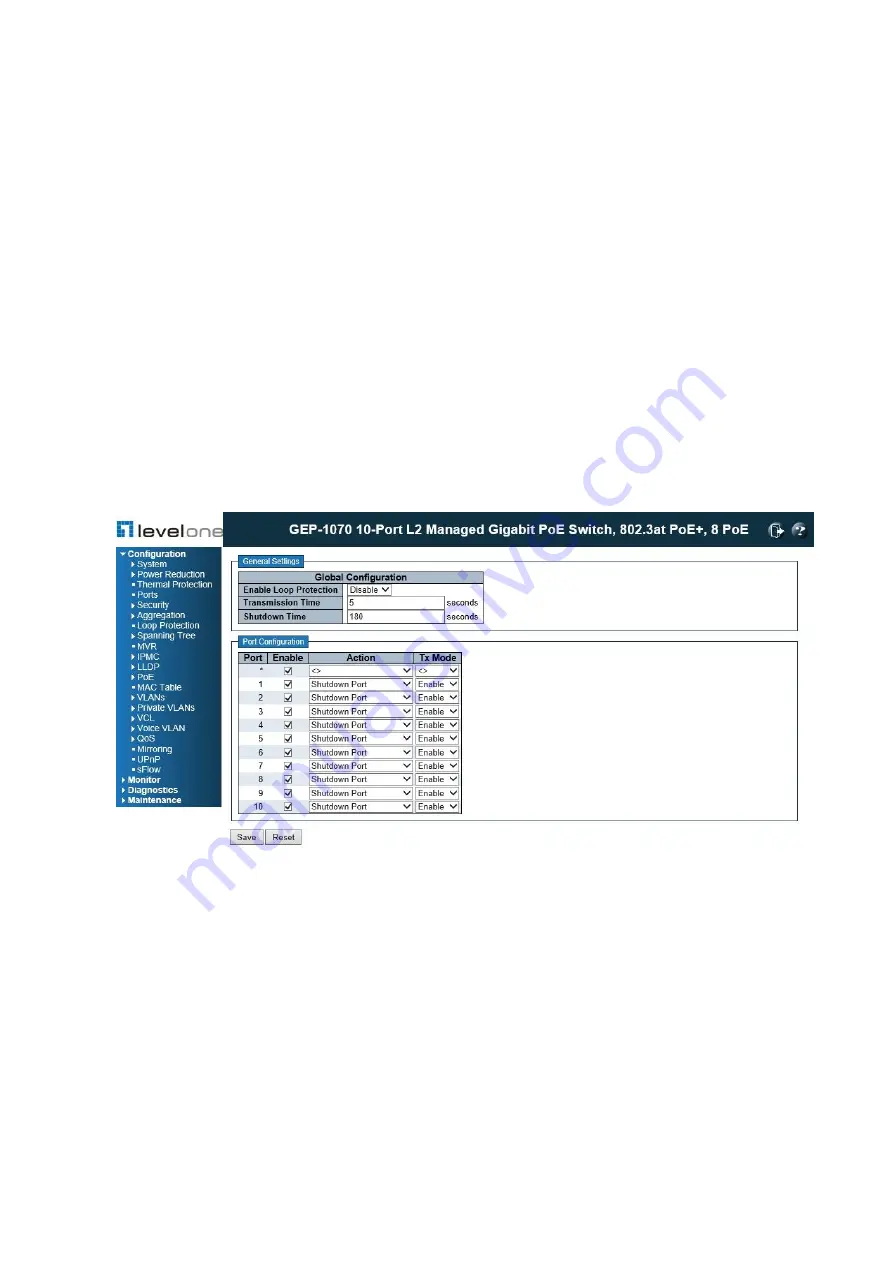 LevelOne GEP-1070 User Manual Download Page 119