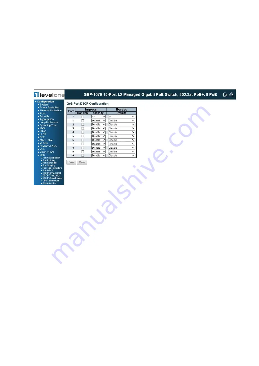 LevelOne GEP-1070 User Manual Download Page 193