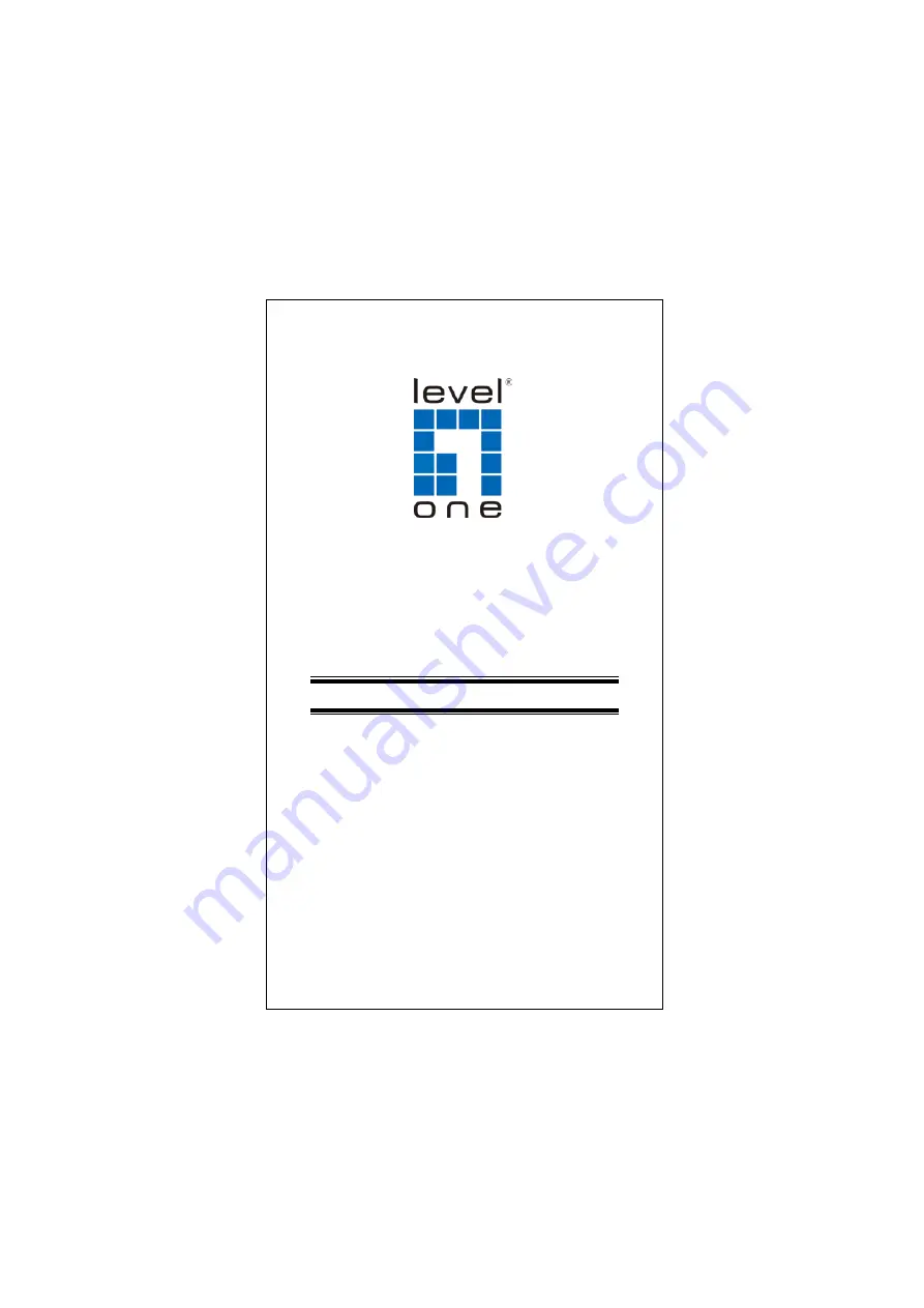 LevelOne GES-1652 Quick Installation Manual Download Page 1