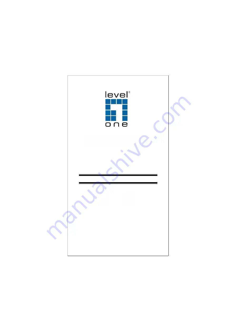 LevelOne GEU-2429 Quick Installation Manual Download Page 1