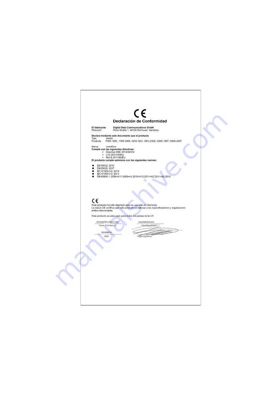 LevelOne GEU-2429 Quick Installation Manual Download Page 10