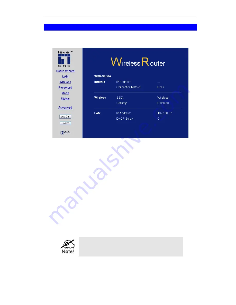 LevelOne WBR-3460 User Manual Download Page 19