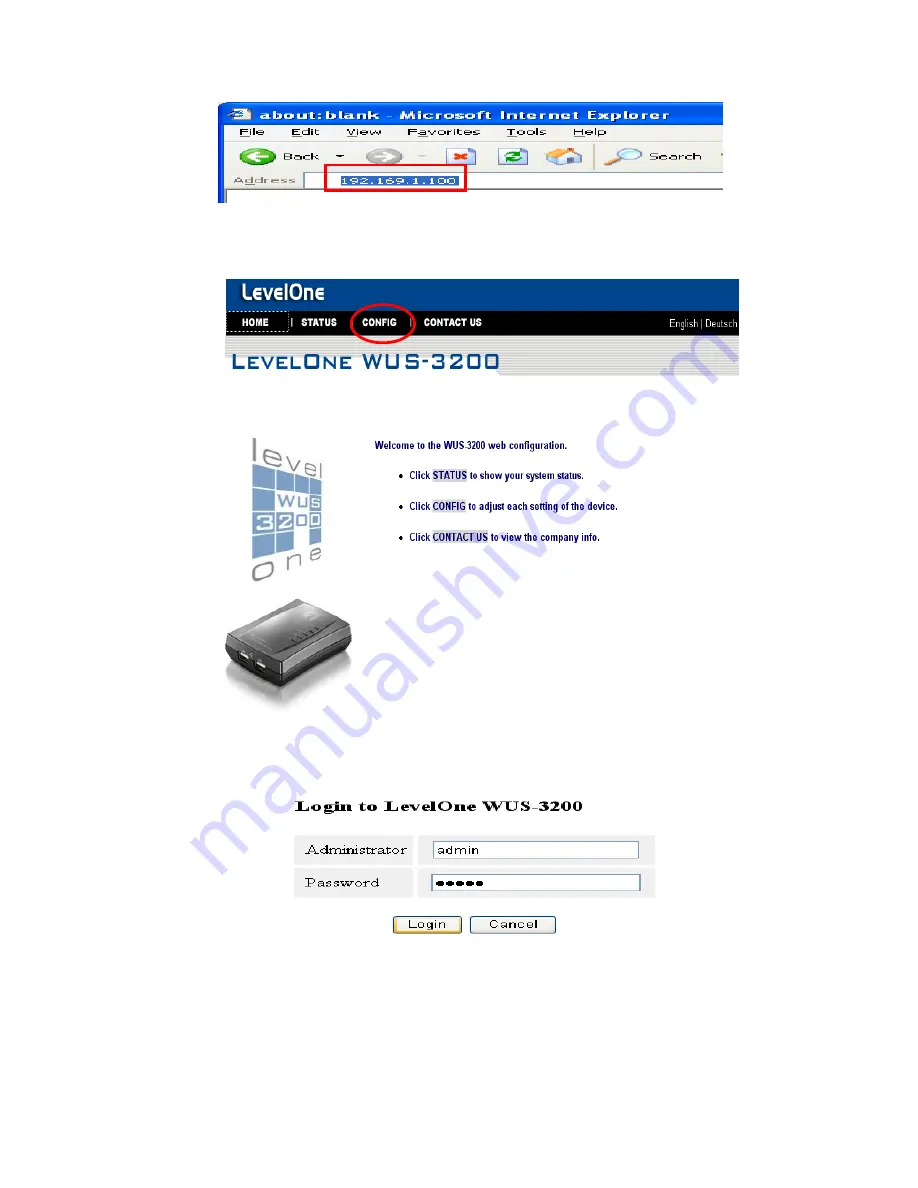 LevelOne WUS-3200 User Manual Download Page 22