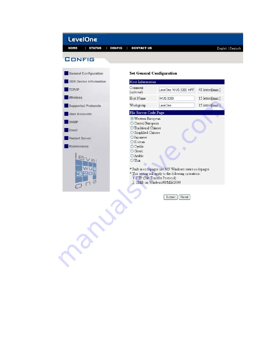 LevelOne WUS-3200 Скачать руководство пользователя страница 80