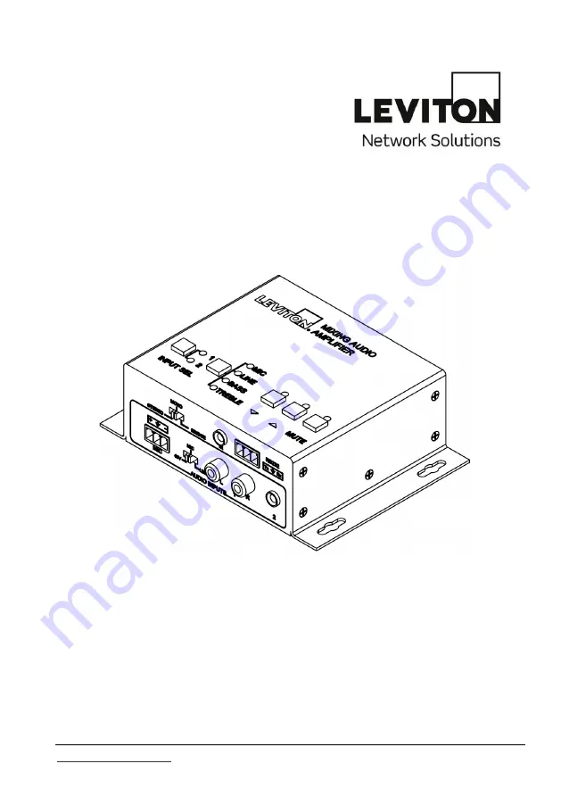 Leviton 41920-A01 Скачать руководство пользователя страница 1