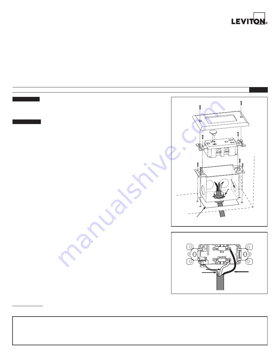 Leviton 47605-ACN Installation Instructions Download Page 1