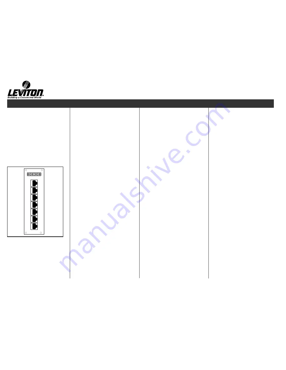 Leviton 47609-EPM Скачать руководство пользователя страница 1