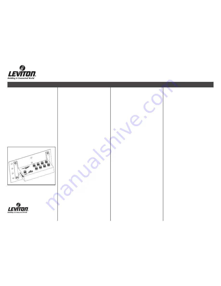 Leviton 47692-ESM Installation Instructions Download Page 1