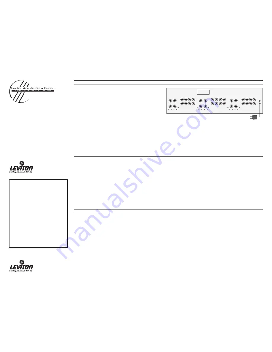 Leviton AE6MA Скачать руководство пользователя страница 1