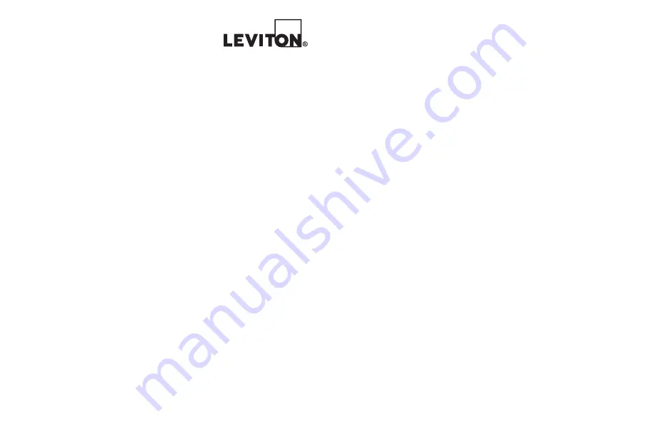 Leviton Bitwise BWRMT Скачать руководство пользователя страница 1