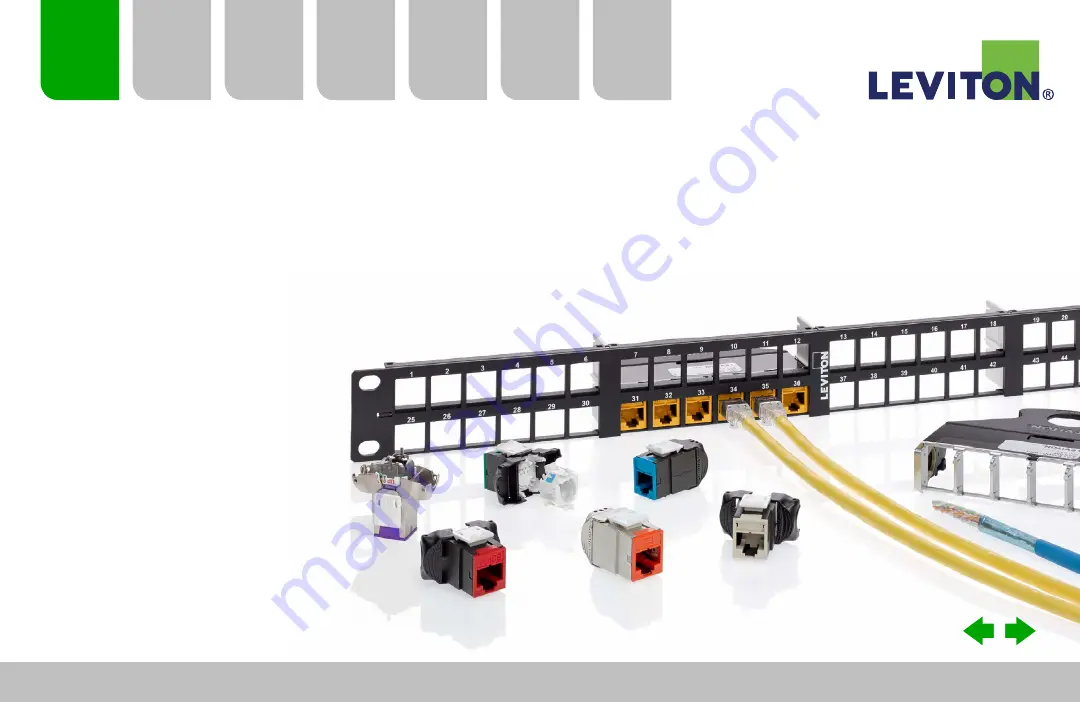 Leviton Cat 6A Скачать руководство пользователя страница 3