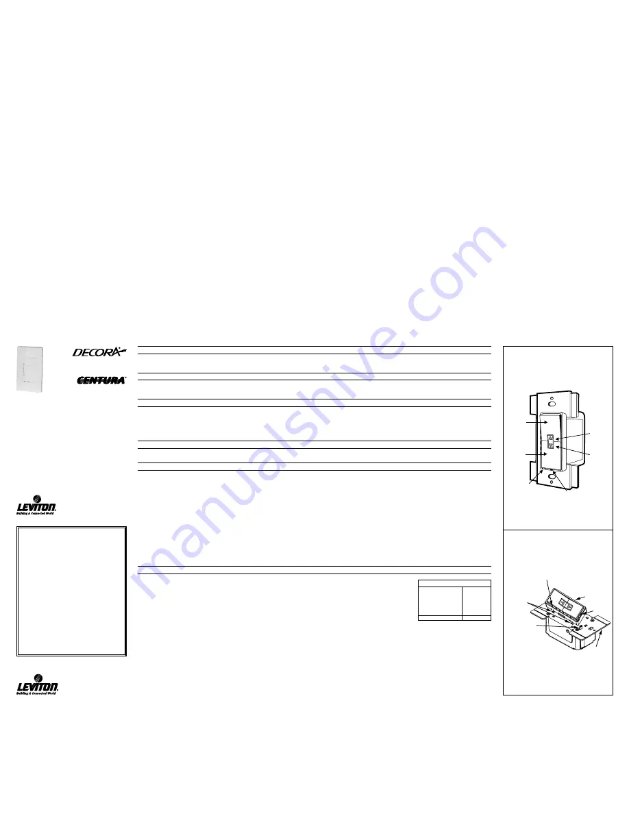 Leviton CN221 Скачать руководство пользователя страница 1